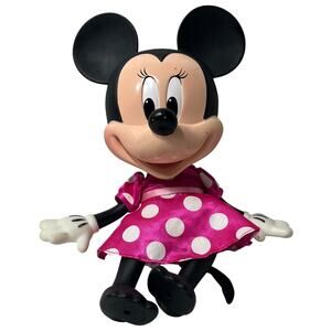 Disney Mini Mouse Electronic Doll in Pink Polka Dot Dress Medium Size